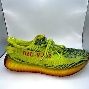 Men’s size 12 Semi-Frozen Yellow Yeezy Boost